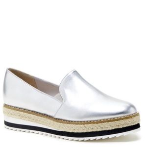 Sole Society Skylar Silver Platform shoes